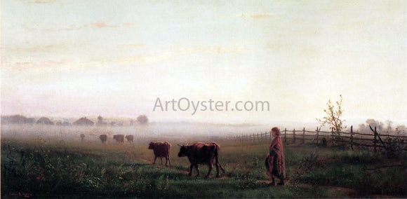  Junius R Sloan Cool Morning on the Prarie - Canvas Art Print