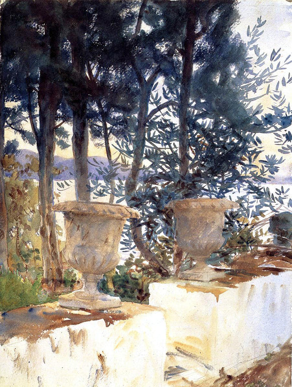  John Singer Sargent Corfu: The Terrace - Canvas Art Print