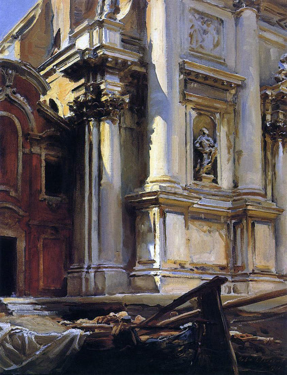  John Singer Sargent Corner of the Church of St. Stae, Venice - Canvas Art Print