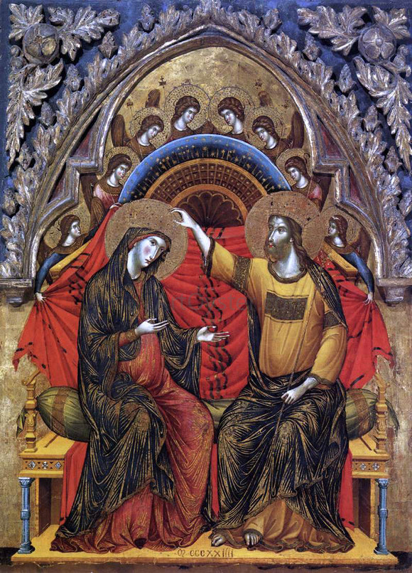  Paolo Veneziano Coronation of the Virgin - Canvas Art Print