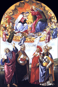  Sandro Botticelli Coronation of the Virgin (San Marco Altarpiece) - Canvas Art Print