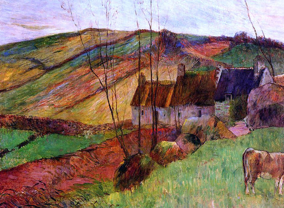  Paul Gauguin Cottages on Mount Sainte-Marguerite - Canvas Art Print