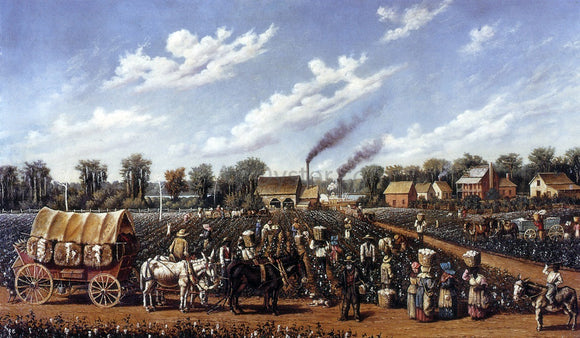  William Aiken Walker Cotton Plantation on the Mississippi - Canvas Art Print