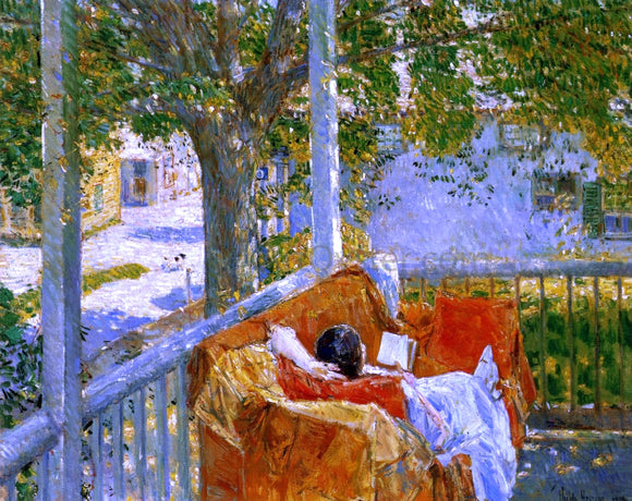  Frederick Childe Hassam Couch on the Porch, Cos Cob - Canvas Art Print