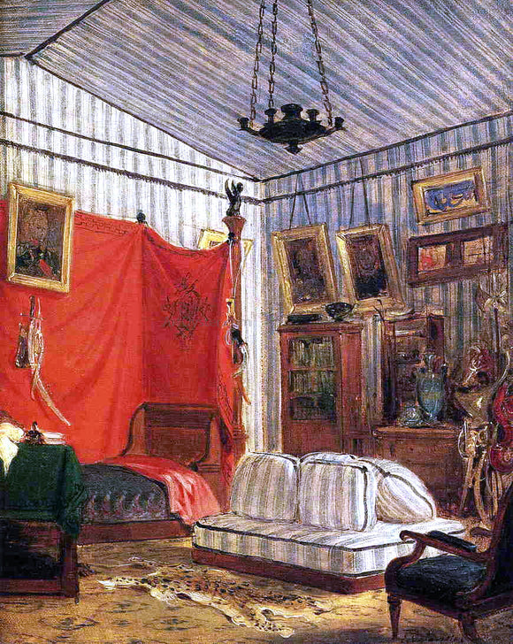  Eugene Delacroix Count de Mornay's Apartment - Canvas Art Print