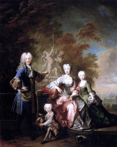  Robert Tournieres Count Ferdinand Adolf von Plettenberg and his Family - Canvas Art Print