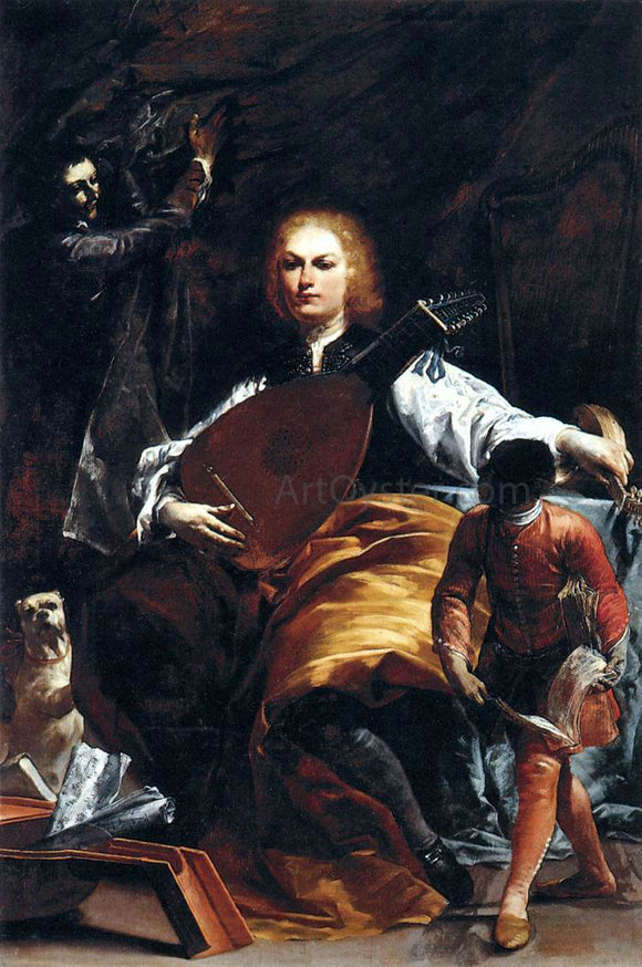  Giuseppe Maria Crespi Count Fulvio Grati - Canvas Art Print