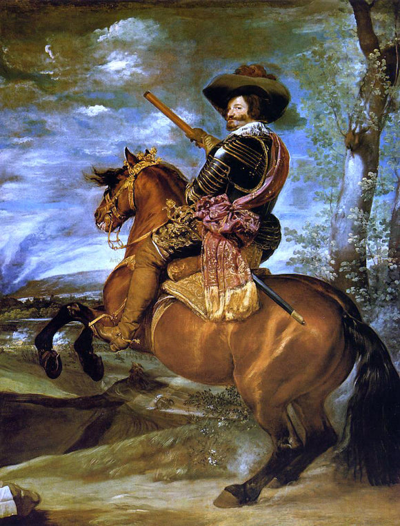  Diego Velazquez Count-Duke of Olivares on Horseback - Canvas Art Print