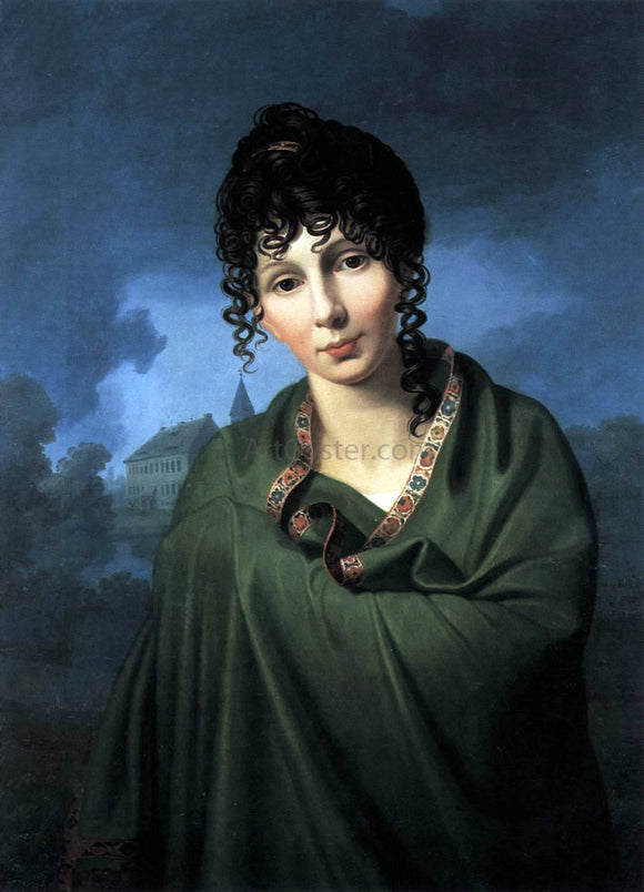  Friedrich Bury Countess Luise von Voss - Canvas Art Print