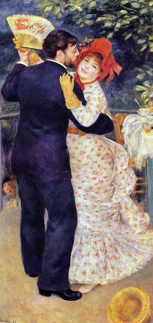  Pierre Auguste Renoir A Country Dance - Canvas Art Print