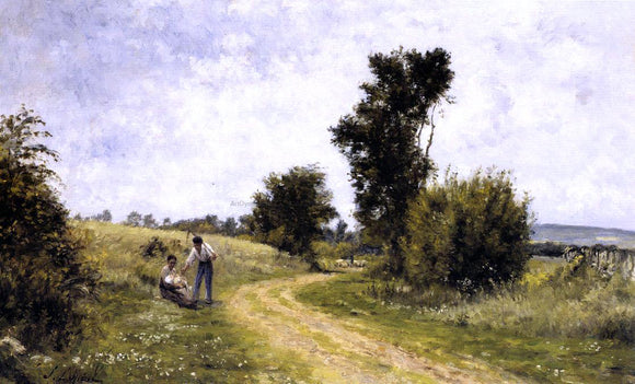  Stanislas Lepine Country Road - Canvas Art Print