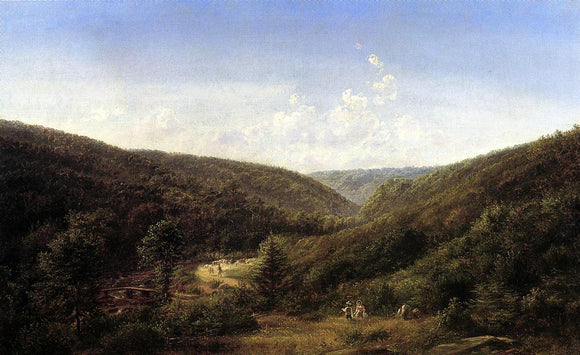  Ferdinand Richardt Countryside Along the Susquehanna - Canvas Art Print