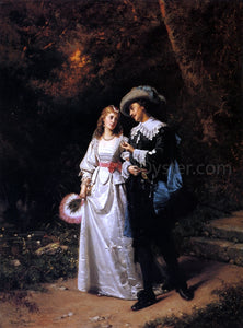  Henry Mosler Courtship - Canvas Art Print