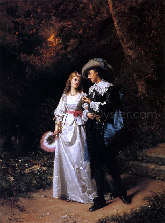  Henry Mosler Courtship - Canvas Art Print