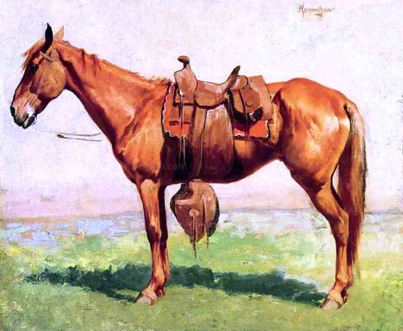  Frederic Remington A Cow Pony - Canvas Art Print