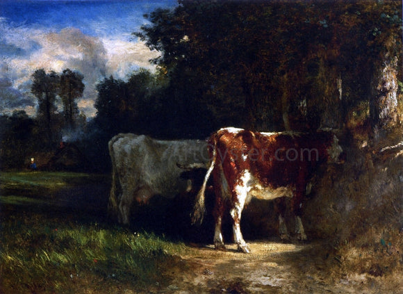 Constant Troyon Cows in a Landscape - Canvas Art Print