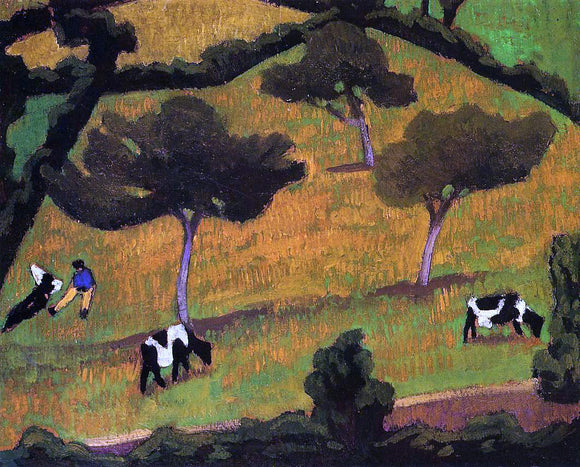  Roger De la Fresnaye Cows in a Meadow - Canvas Art Print
