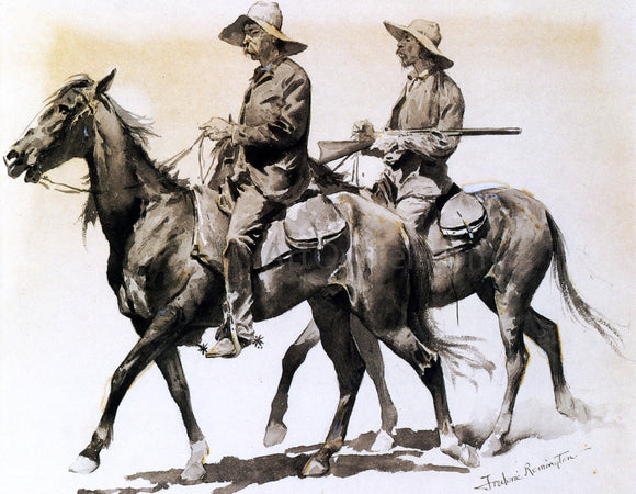  Frederic Remington Cracker Cowboys of Florida - Canvas Art Print