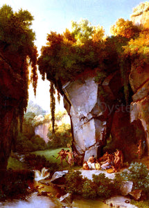  Lancelot Theodore Turpin Craggy Landscrape With Bacchanal - Canvas Art Print