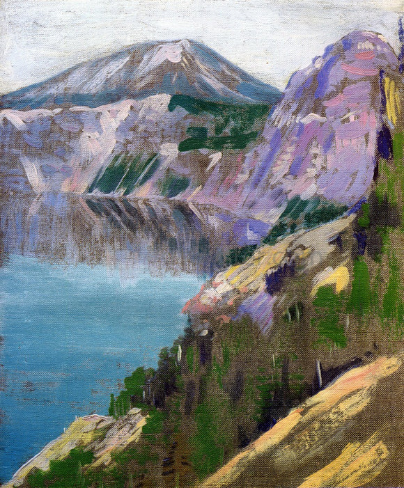  Arthur Wesley Dow Crater Lake - Canvas Art Print