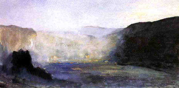  John La Farge Crater of Kilauea, Sunrise - Canvas Art Print