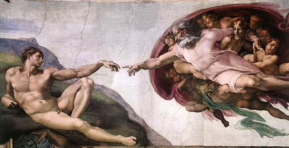  Michelangelo Buonarroti Creation of Adam - Canvas Art Print