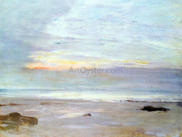  James McNeill Whistler Crepuscule in Opal: Trouville - Canvas Art Print