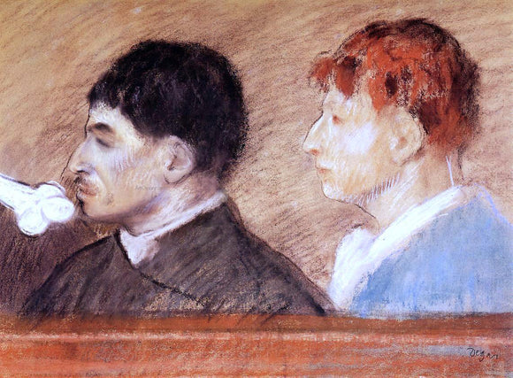  Edgar Degas Criminal Physiognomies - Canvas Art Print