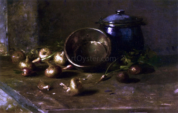  Charles Ethan Porter Crock, Kettle, and Onions - Canvas Art Print