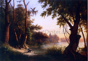  Hyppolite Sebron Crocodile Lake, Louisiana - Canvas Art Print