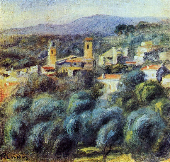  Pierre Auguste Renoir Cros-de-Cagnes - Canvas Art Print