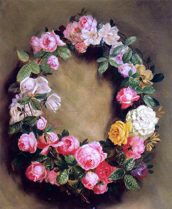  Pierre Auguste Renoir Crown of Roses - Canvas Art Print
