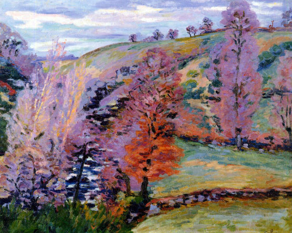  Armand Guillaumin A Crozant Landscape (also known as Grey Weather) - Canvas Art Print
