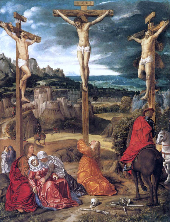  Giovanni Girolamo Savoldo Crucifixion - Canvas Art Print