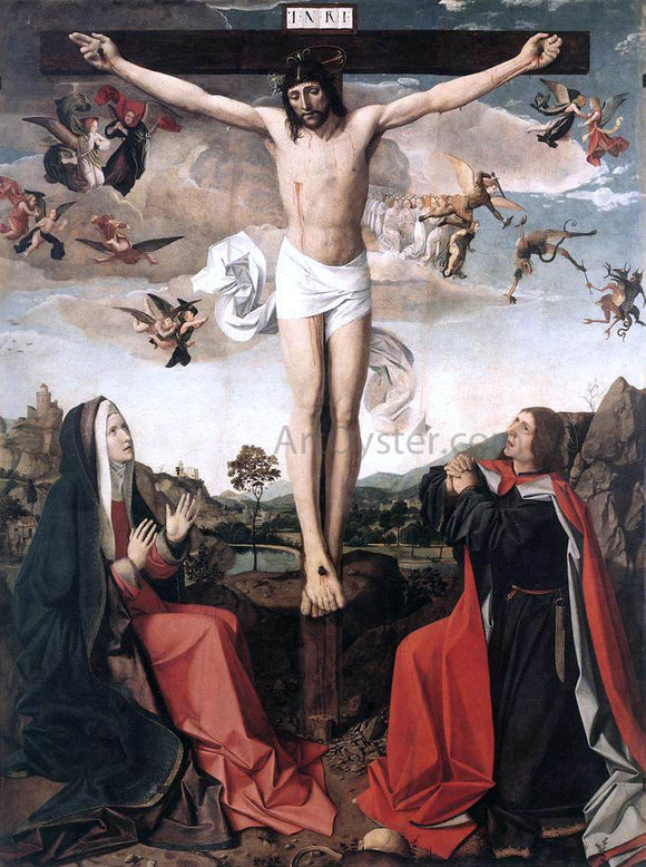  Josse Lieferinxe Crucifixion - Canvas Art Print