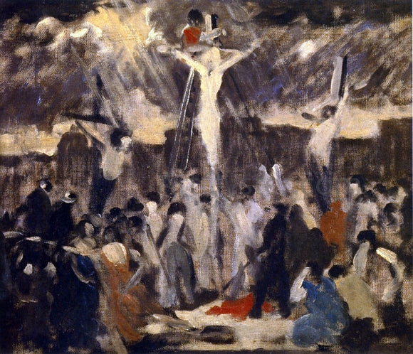  Robert Spencer Crucifixion, Sketch #3 - Canvas Art Print