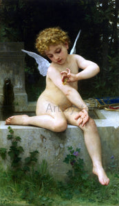  William Adolphe Bouguereau Cupid with Butterfly - Canvas Art Print