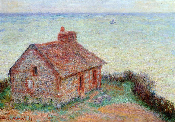  Claude Oscar Monet Customs House, Rose Effect - Canvas Art Print
