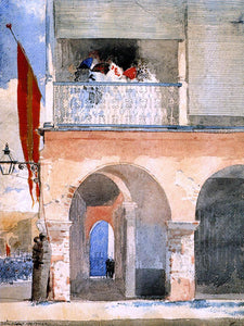  Winslow Homer Customs House, Santiago de Cuba - Canvas Art Print