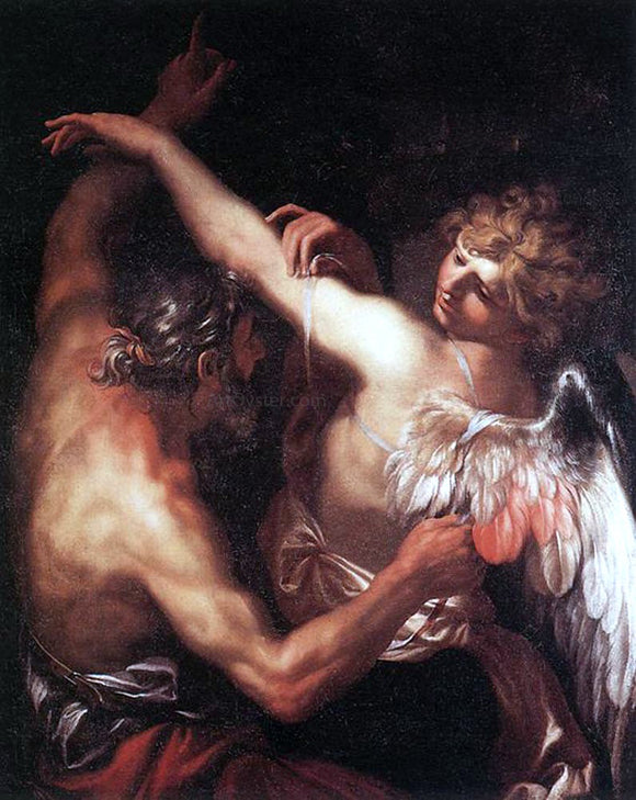  Domenico Piola Daedalus and Icarus - Canvas Art Print