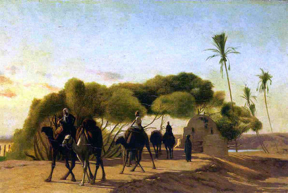  Jean-Leon Gerome Dam on the Nile - Canvas Art Print