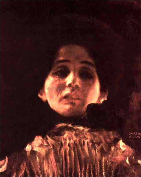  Gustav Klimt Damenbildnis En Face - Canvas Art Print