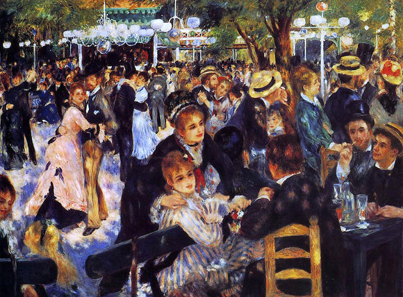  Pierre Auguste Renoir A Dance at the Moulin de la Galette - Canvas Art Print