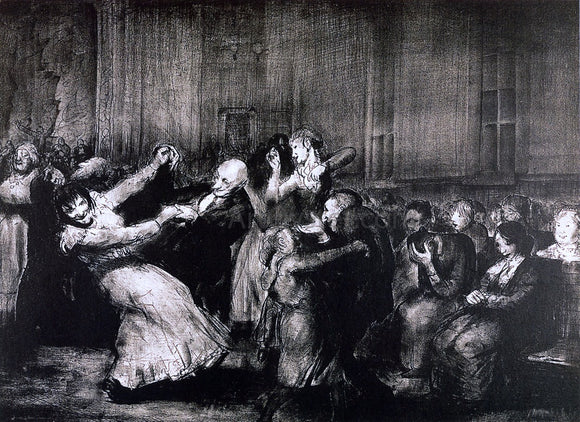  George Wesley Bellows Dance in a Madhouse - Canvas Art Print