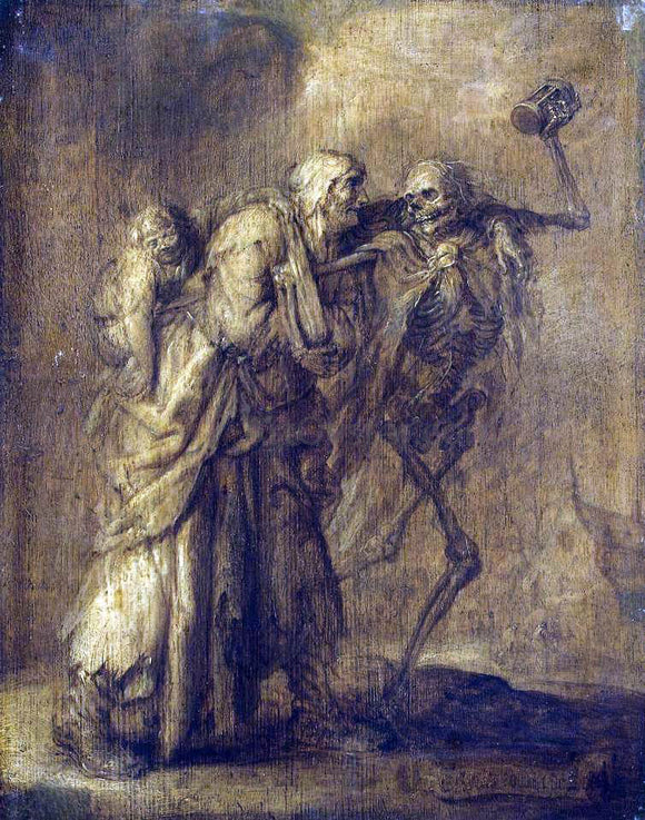  Adriaen Pietersz Van de Venne Dance of Death - Canvas Art Print