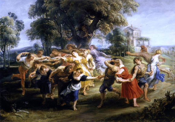  Peter Paul Rubens Dance of Italian Villagers - Canvas Art Print