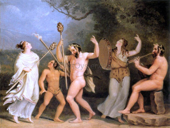 Johann Wilhelm Tischbein Dance of the Fauns and the Meneads - Canvas Art Print