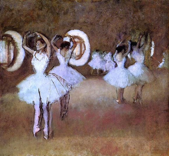  Edgar Degas Dance Rehearsal in theStudio of the Opera - Canvas Art Print
