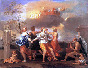  Nicolas Poussin Dance to the Music of Time - Canvas Art Print