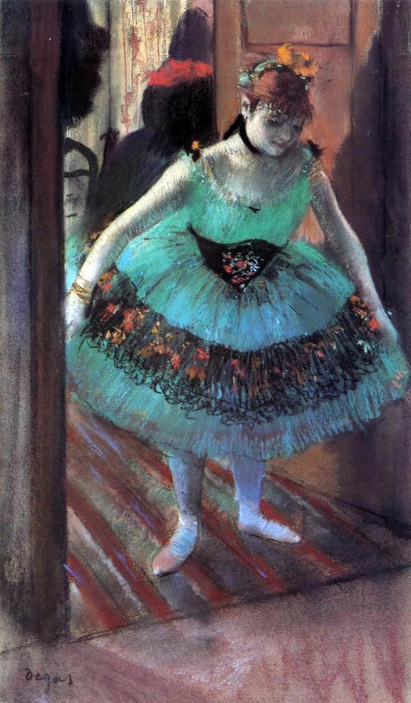  Edgar Degas A Dancer Leaving Her Dressing Room - Canvas Art Print